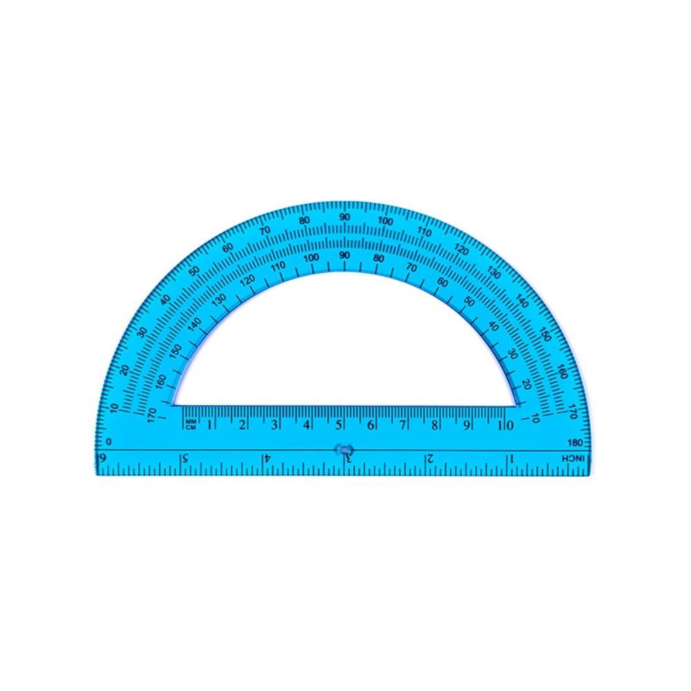 180 Degrees Math Protractors Translucent Plastic Protractor Angle   Measurement