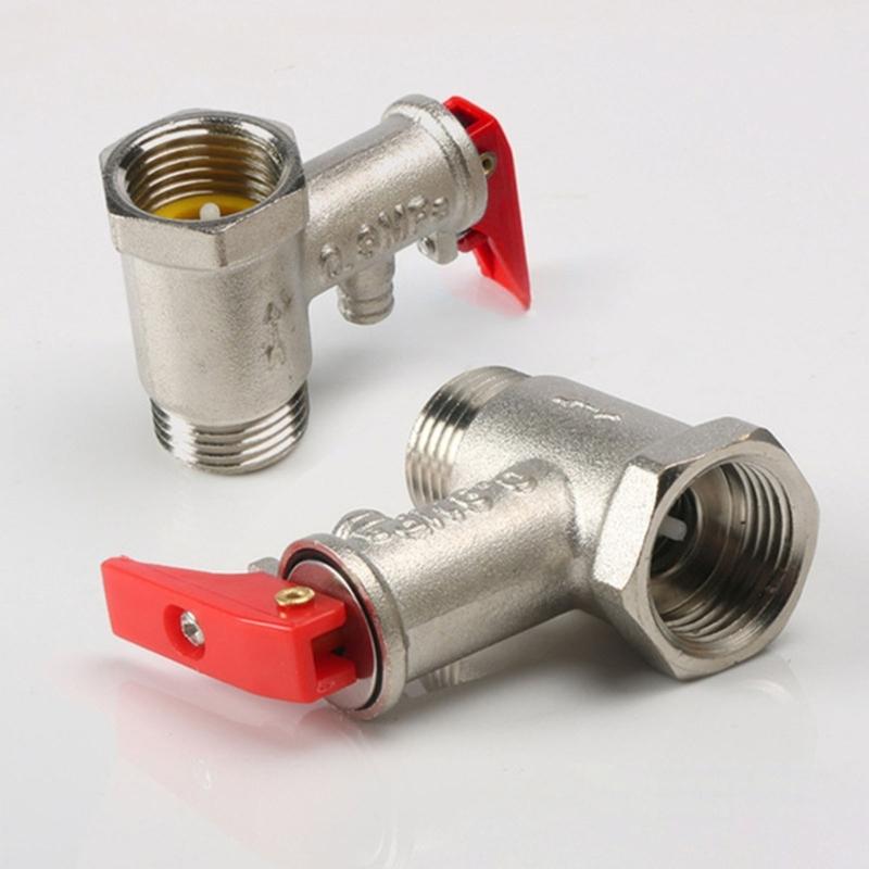 Electric Water Heater Pressure Relief Valves Coppers Safety Valves 0.75mpa Relief Pressure Maintaining Valves Easy to Use