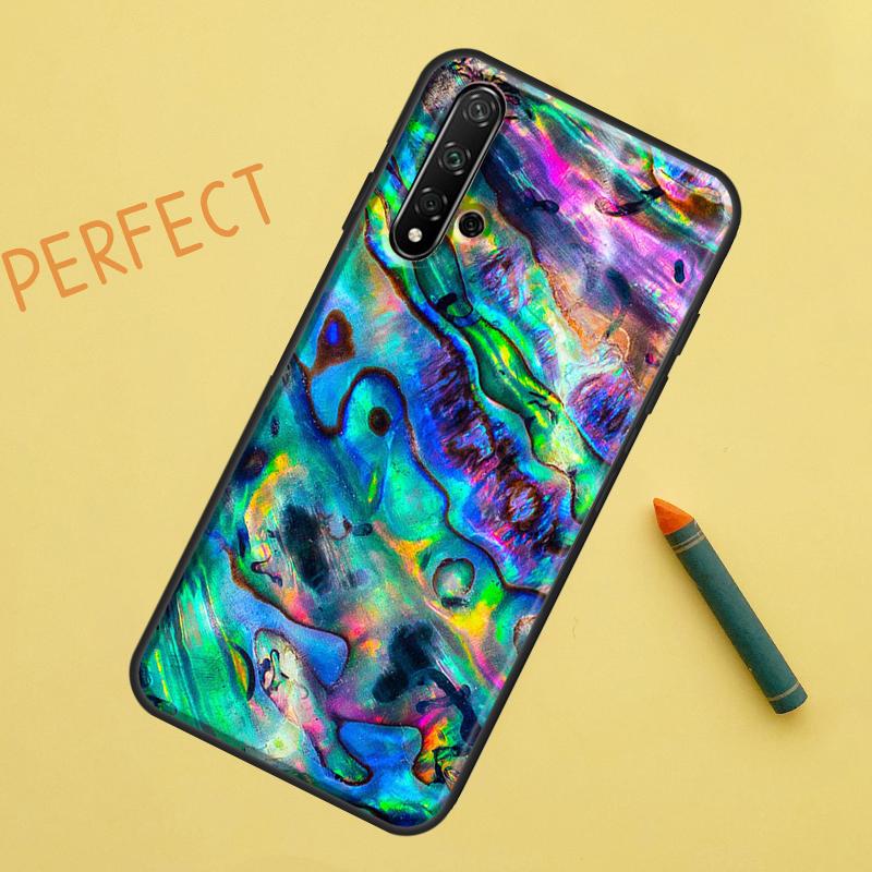 Abalone Shell For Huawei Nova Y91 Y70 Y72 Y73 Y60 Y90 Y61 8i 7i 11i 12i 12s 9 10 SE P20 P30 P40 Lite Case