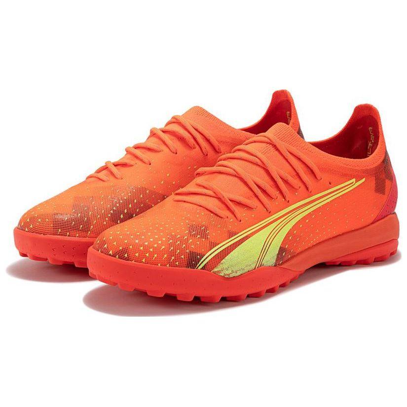 Puma Ultra Ultimate Cage Round Toe Comfortable TT (Rubber Studs) Soccer Shoes Men Soccer Shoes Orange 106893-03