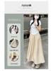 End-of-Season Clearance: 90% Off - Women's Pink Yamamoto High-Waisted A-Line Summer Skirt, Petite Fit (2025 Collection)