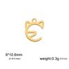 5 Pieces of Animal Stainless Steel Jewelry Made of Dragonfly Butterfly Cat Elephant Dolphin DIY Bracelet Accessories as Gifts