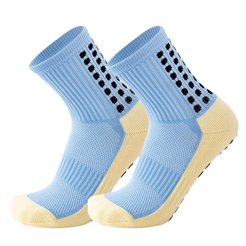 Unisex rutschfeste Sportsocken bis zur Wade mit Gel-Grip & gepolsterter Sohle - Atmungsaktiv für Yoga & Fußball