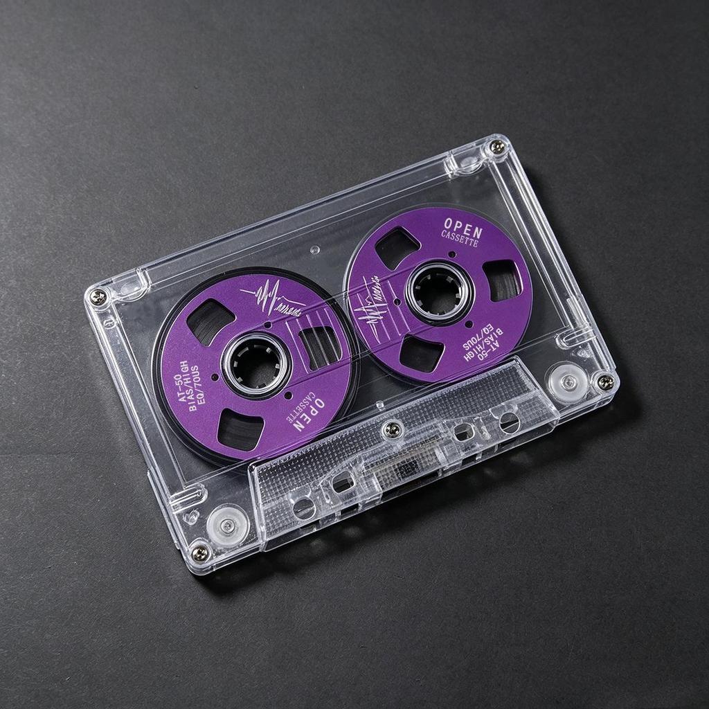 Double-Sided Metal Mini Open Reel 50-Minute Type I Blank Recording Tape for DJs and Music Collections