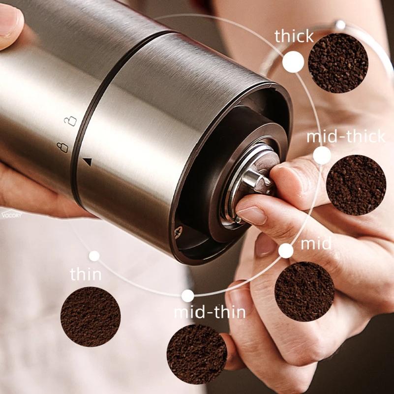 Tragbare Upgrade Elektrische Kaffeemühle TYPE-C USB Ladung CNC Edelstahl Mahlkern Kaffeebohnen Mühle
