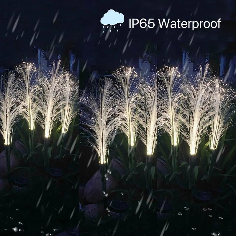 LED Solar Garden Reed Lamp Outdoor Waterproof Lawn Light Yard Christmas Decoration Path Lighting Decor Solar Power Light