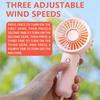 Portable Handheld Fan, USB Rechargeable 3-Speed Mini Personal Fan, for Makeup, Travel, Office & Bedroom