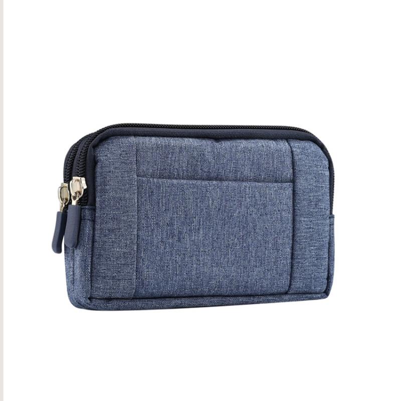 Milign Oxford Cloth Double-Layer Phone Waist Bag