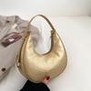 Retro Minimalist Crescent Bag 2023 New Women's Bag Street Fashion Shoulder Bag Trendy Armpit Bag