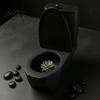 Flower Pot for Desk Toilet Shaped Pot, 3D Printed Planter with Storage Humorous Tank, Creative Plant And Bathroom Decor Unique Gardening Gift Friends