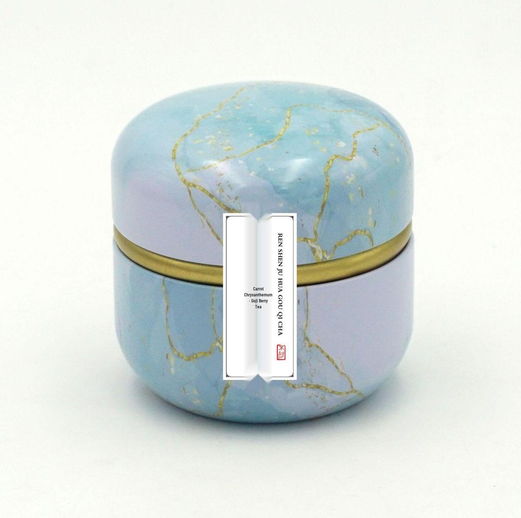 Goddess Festival Gift Box: Peach Osmanthus Oolong & Rose Black Tea in Small Iron Cans