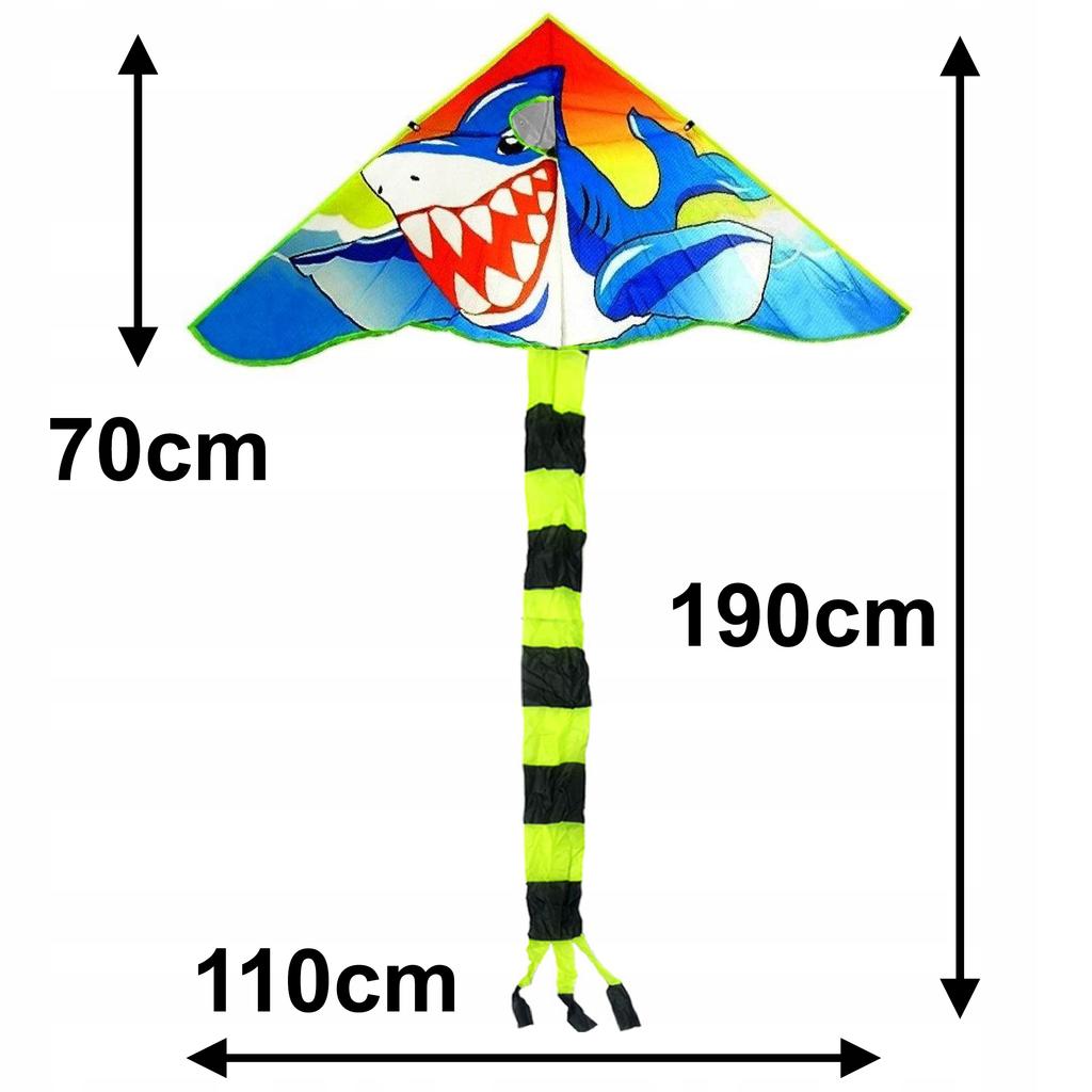 Megadidi Kite with Tail Sea Adventure Shark 190 Cm