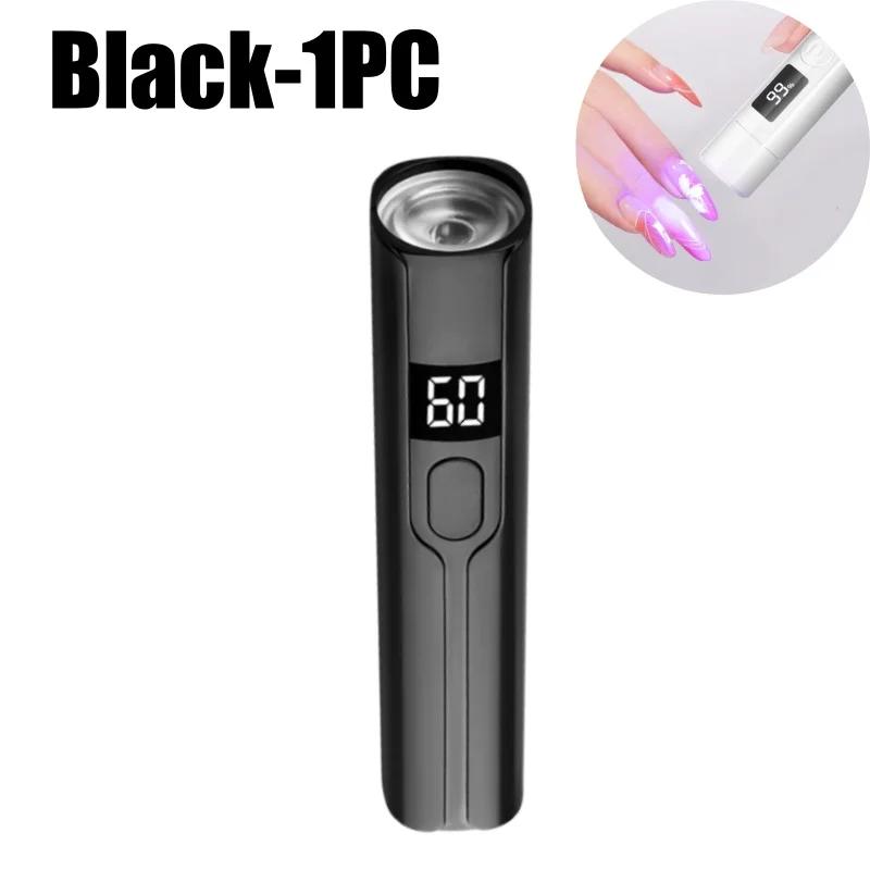 Portable UV Nail Dryer with Digital Power Indicator Timer Quick Drying USB Rechargeable Mini Nail Curing Lamp