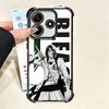 Anime Bleach Desgin Plating Phone Case For Xiaomi Poco X5 X6 X7 X8 Pro Max F8 Ultra F7 M8 M7 M5S Redmi 15C 15 14C 13C 13 X3 12C