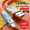 120W Super Fast Charging 3-in-1 Cable with Digital Display for Apple, Huawei, OPPO