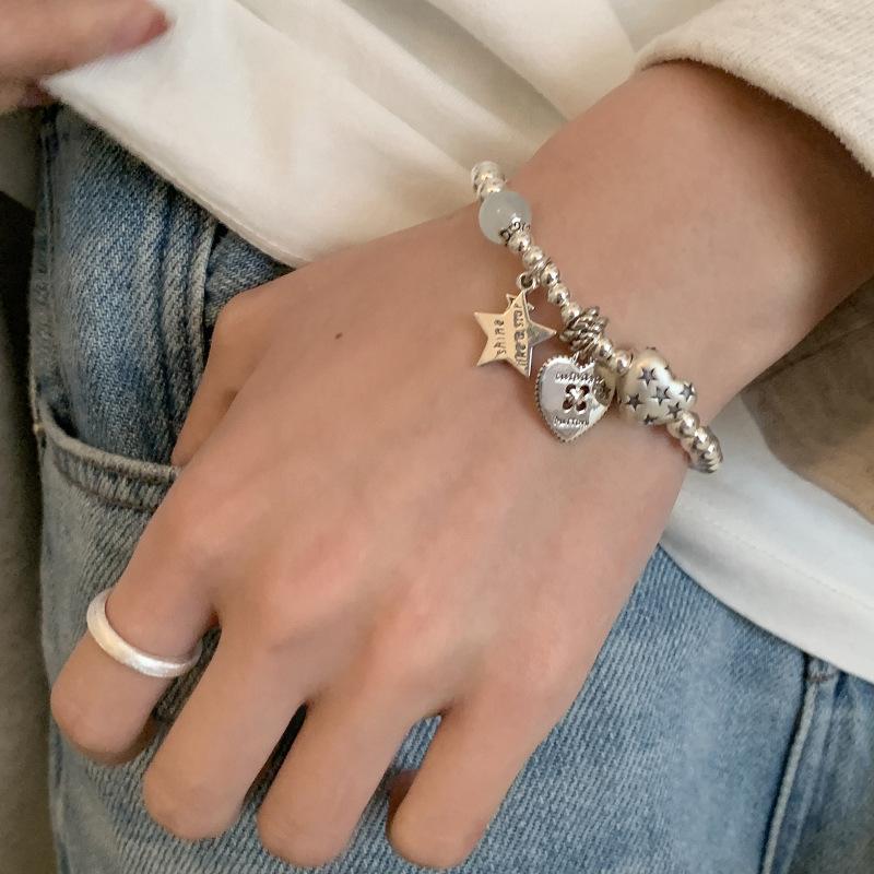 Korean Style Simple Heart Star Bracelet Fashion Jewelry For Women