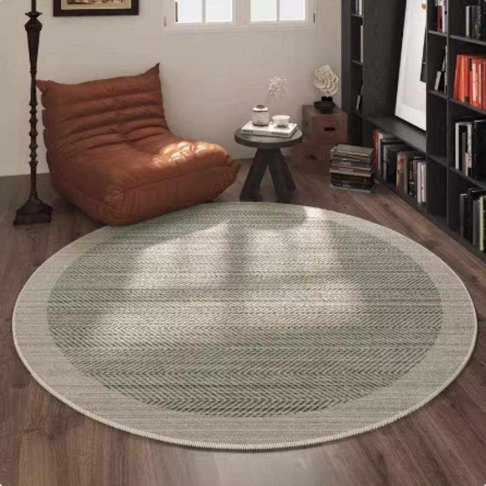 Blanket Round Circle Pile Carpet Bedroom Bed English Living Room Study Sofa Coffee Table Fashion High Sense Floor Mat