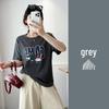 2025 Spring/Summer Plus Size Women's Loose Fit Round Neck Cartoon Print Short Sleeve T-shirt