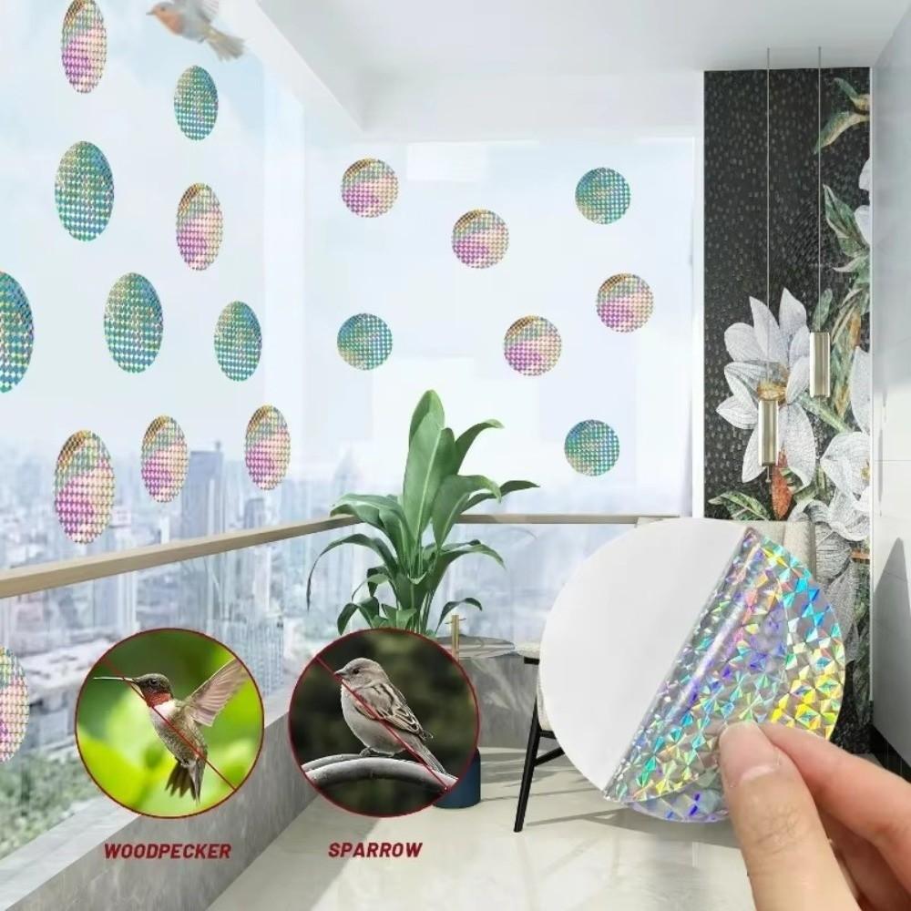 20pcs Reflective Bird Repellent Sticker Garden Bird Control Anti Bird Scare Tape  Keep Birds Away