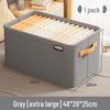 Stylish Steel Frame Clothing Storage Basket - Durable Home & Travel Organizing Essential