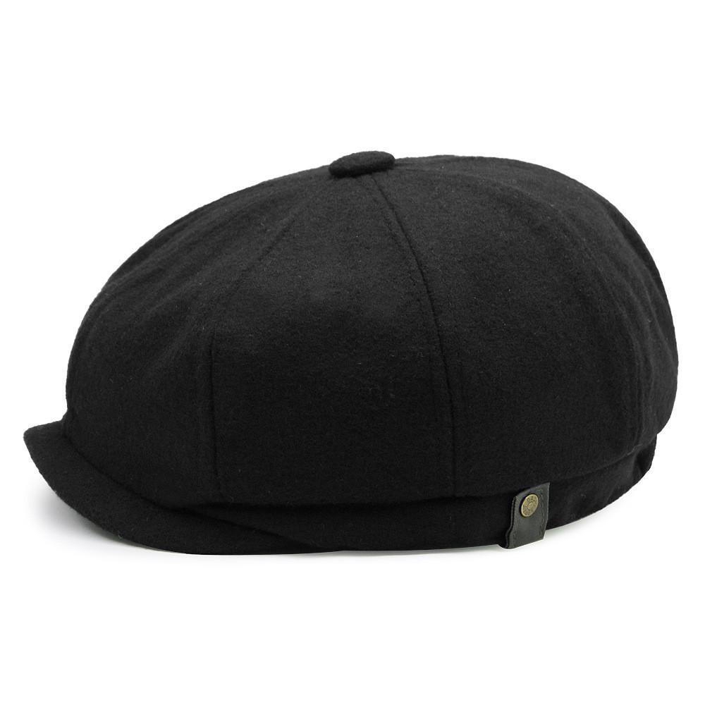 Wool Blend Octagon Hat For Men Women With Adjustable Fit For Winter Outdoor Casual Wear