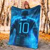 Great Soccer Player 10 Flannel Blanket Soft All-Season Throw, Design for Camping, Car Travel, Hiking Sofa, Bed, Office Perfect Gift for Parties
