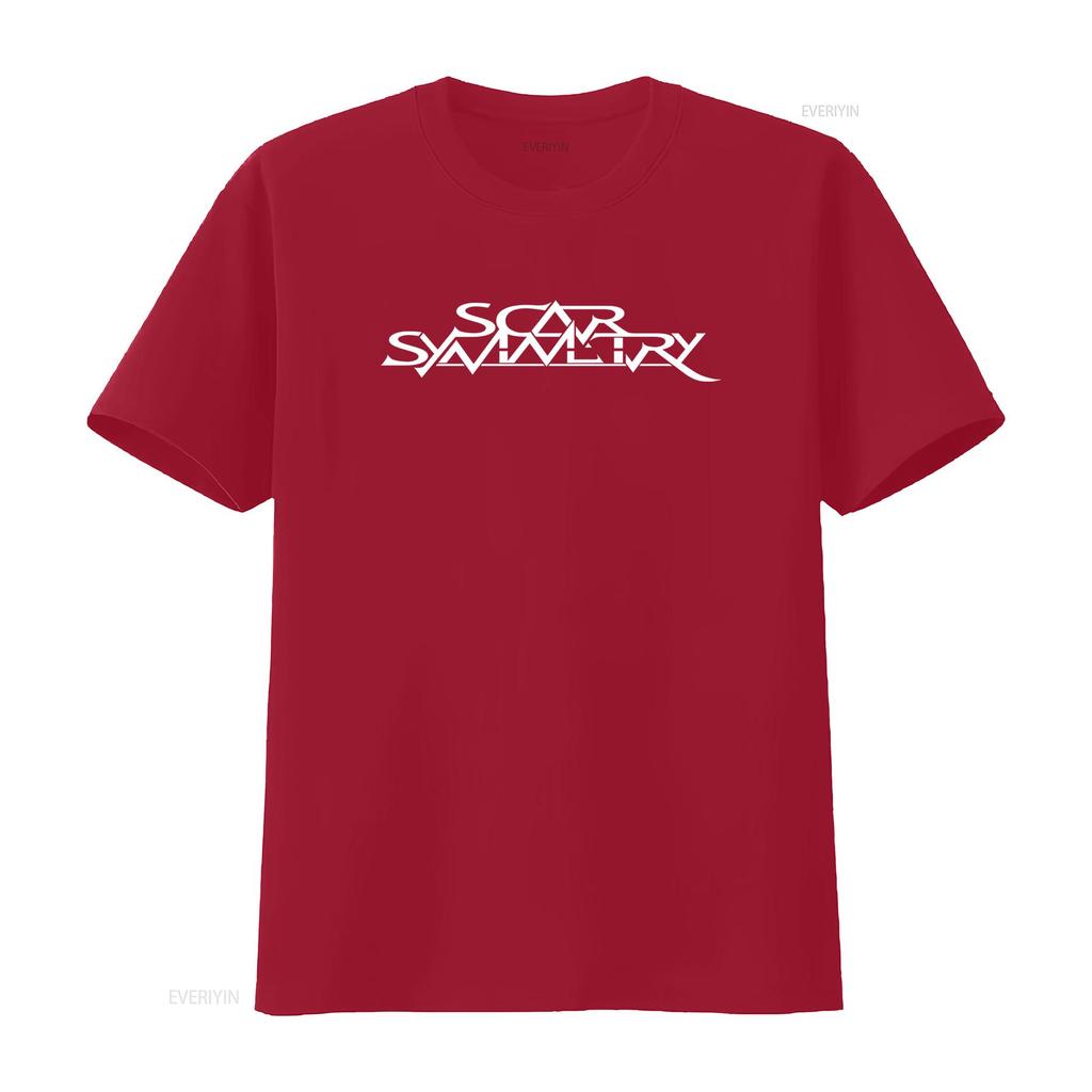KOSZULKA SCAR SYMMETRY Dostępna we wszystkich rozmiarach S M L XL XXL Klasyczne Kolory Czarno-Białe vintage Sprana graficzna Miękka