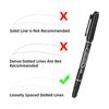 10Pcs Multicolor Marker Pen Water-Resistant Eyebrow Tattooing Tool Skin Marking Instruments