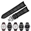 Curved End Genuine Leather Watchband 22mm 23mm 24mm for Tissot Couturier T035 Watch Band Steel Buckle Strap Wrist Bracelet