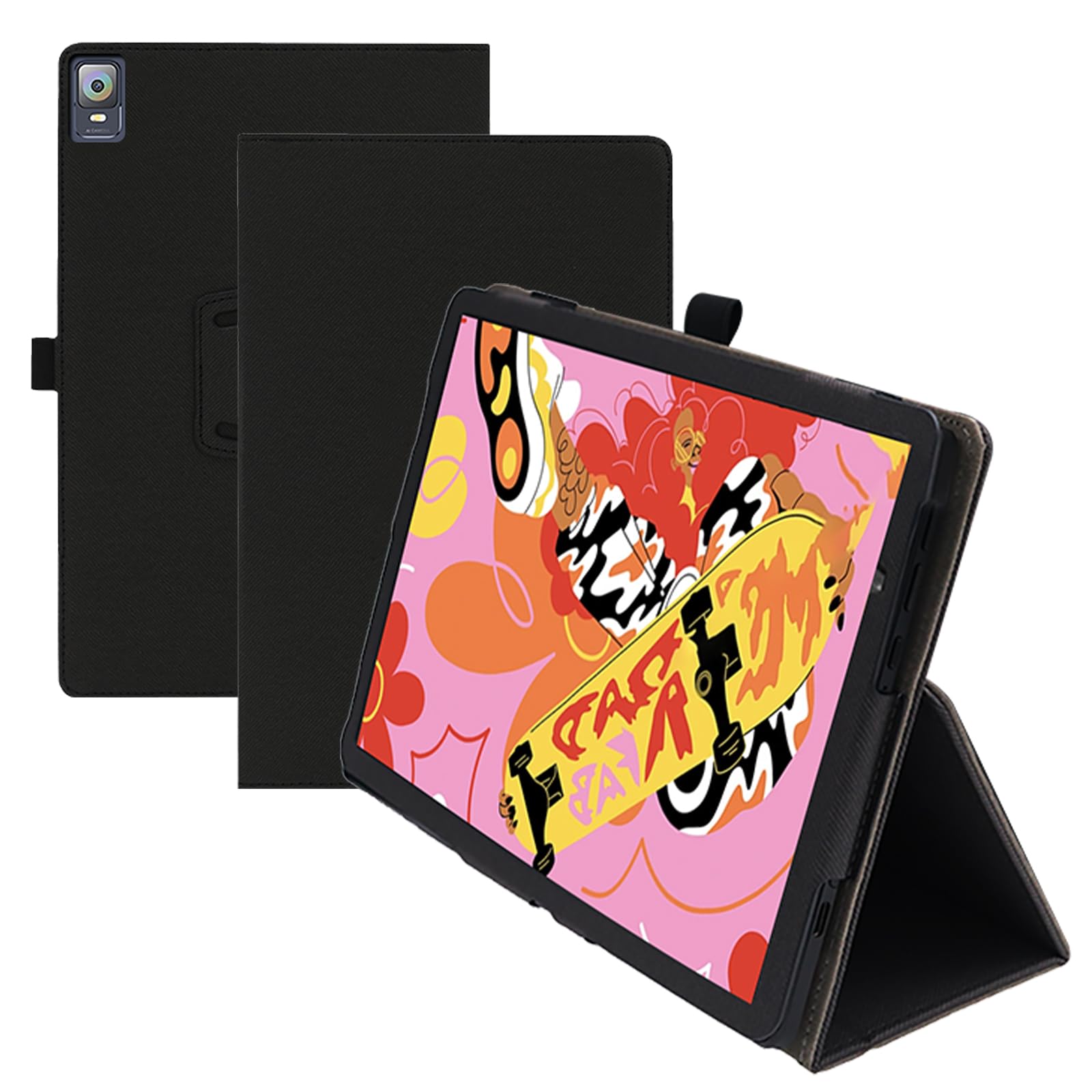 

Для Magic Drawing Pad Защитный Премиум ПУ Полный Удобный Чехол для планшета Greerass с функцией подставки Планшет XP-Pen 12 дюймов, Чехол, Кожаный, чёрный