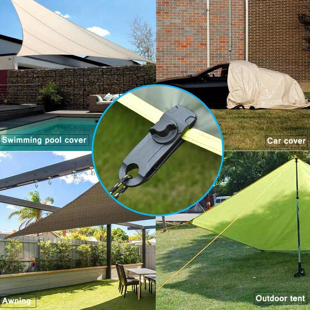10/8/5 PCS Tarpaulin Clip Awning Tent Clamp Canopy Lashing Buckle Jaw Grip Outdoor Camping Hook Anchor Windproof Rope Barb