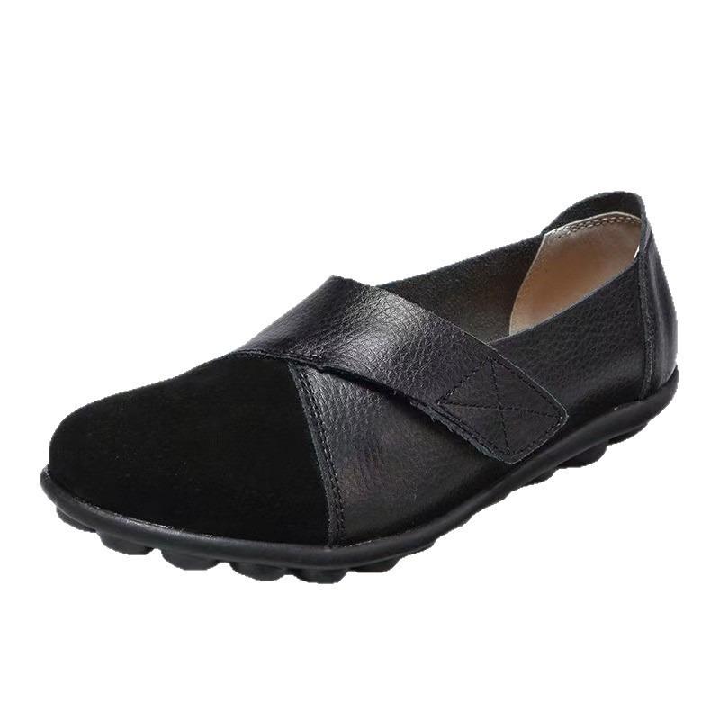 Summer New Velcro Doudou Shoes Large Size Women's Shoes One-pedal Women's Single Shoes Low-top Lazy Shoes