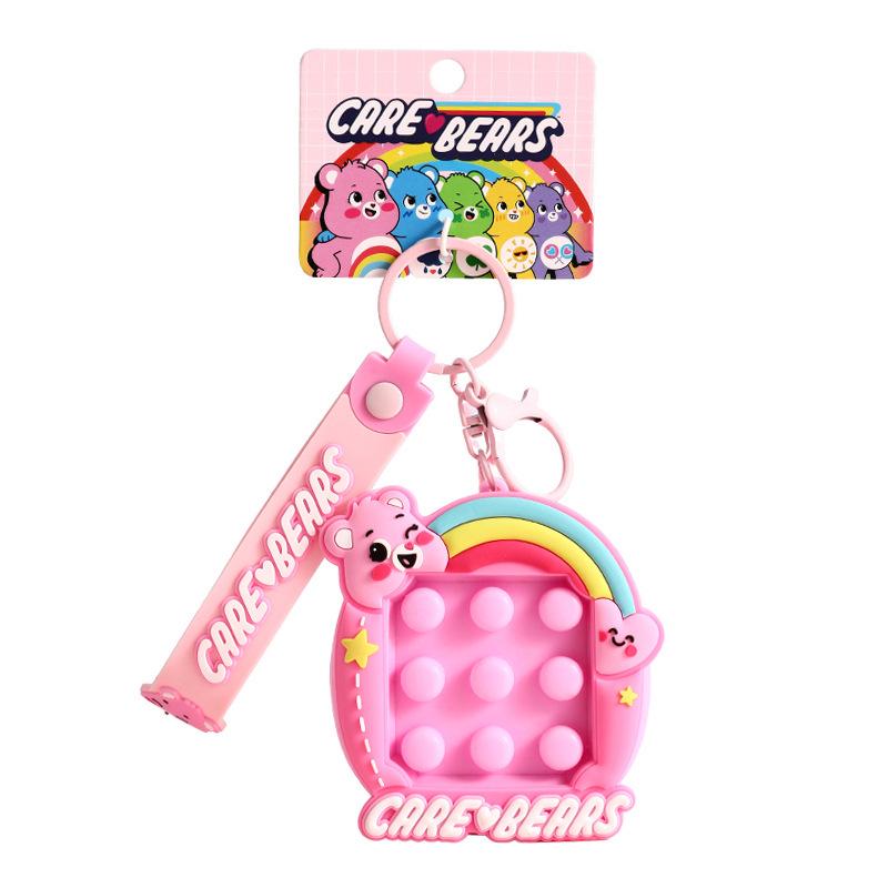 Authentic Care Bear Cartoon Keychain Squeeze Toy Pendant - Cute Couple Doll Gift