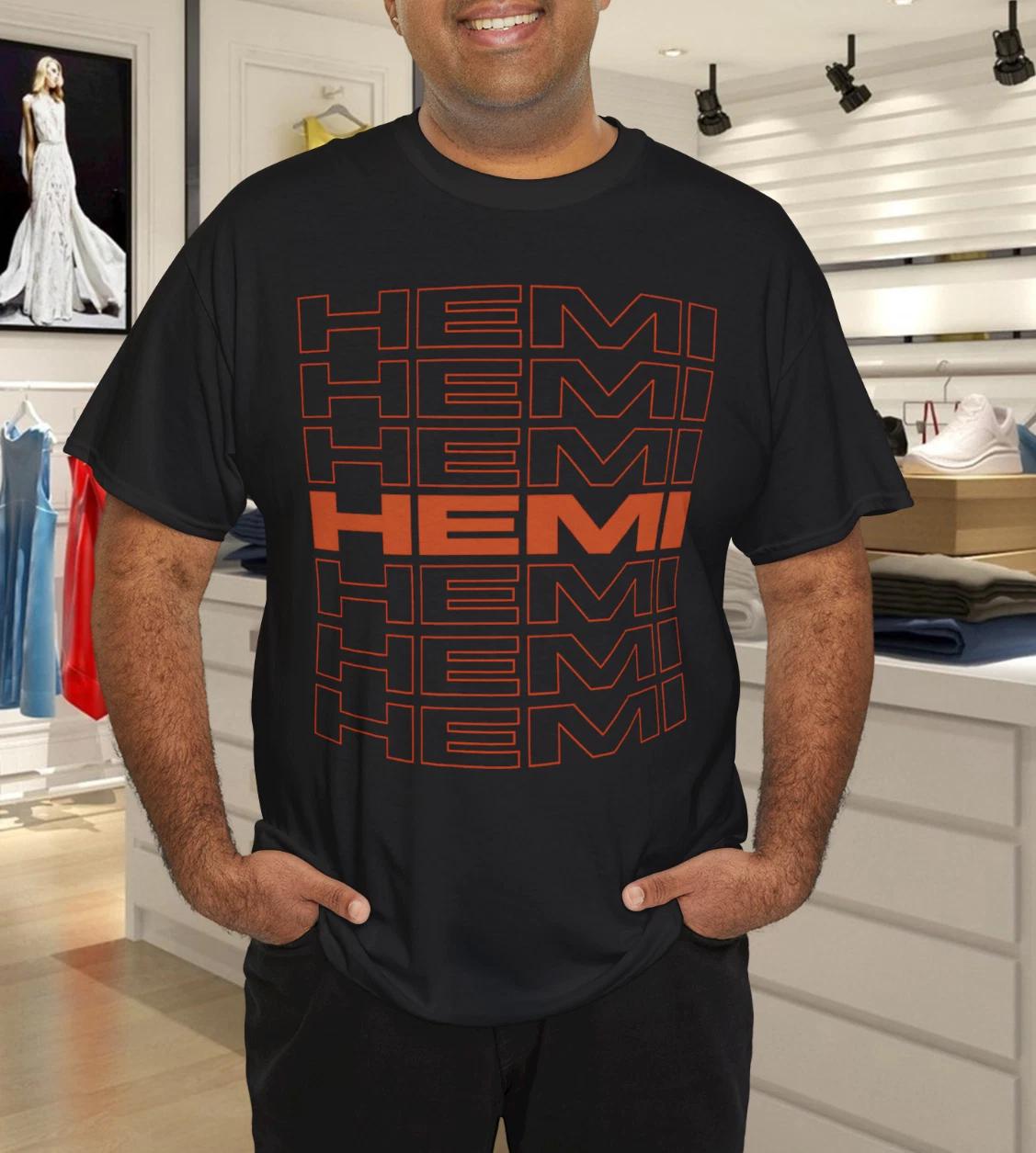 Mopar Hemi Repeat Mopar orange TShirt 3XL