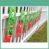 Christmas Celebration Santa Claus Pattern Banner Set With Nonwoven Fabric For Festive Wall Decor