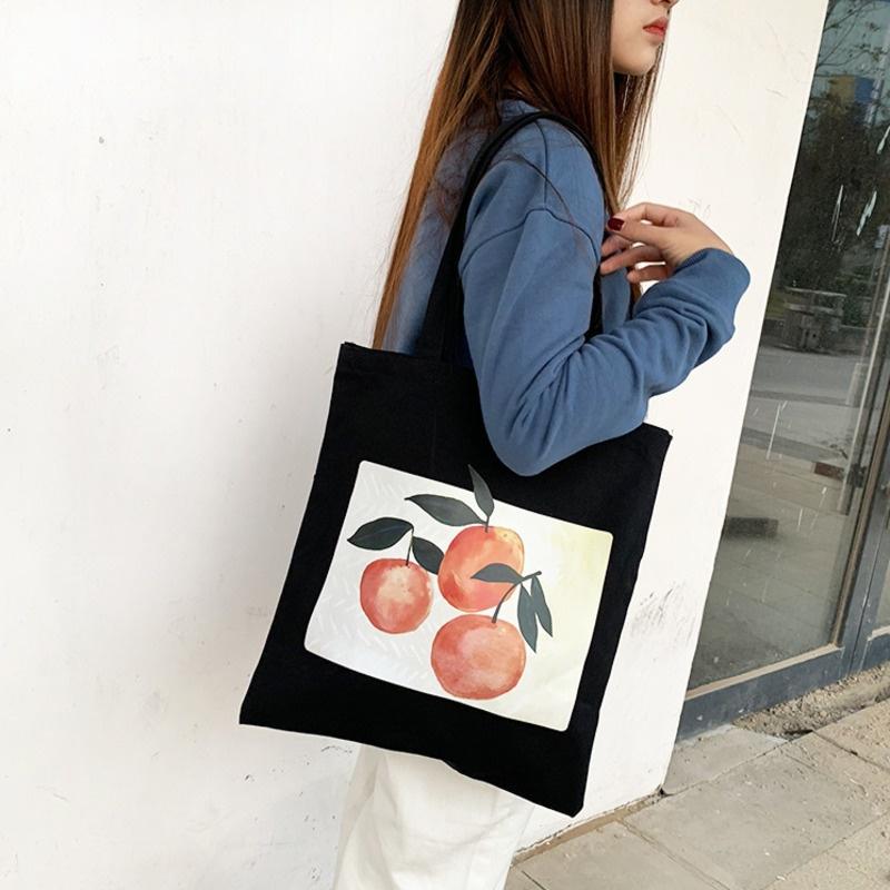 Canvas Shoulder Tote Bag for Women 2019 Female Handbags Eco Reusable Cloth Shopping Bag Ladies Beach