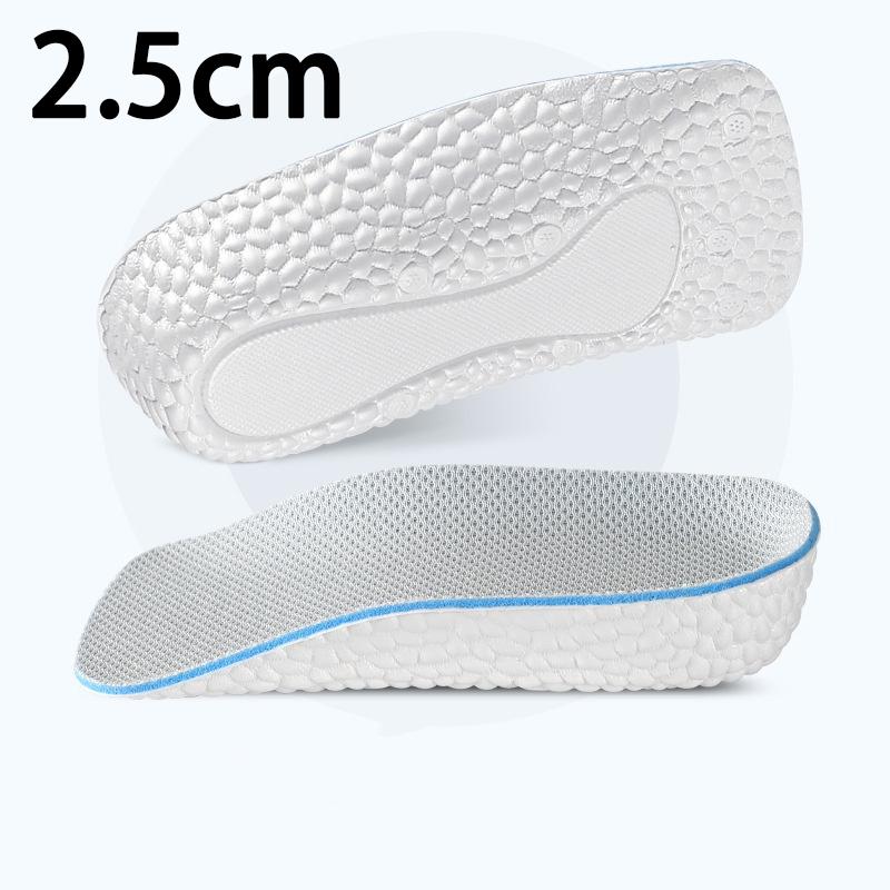 1Pair New Breathable and Comfortable Insoles Height Increase Half Insoles for Men and Women Shock-absorbing Sports Insoles