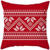 New Simple Christmas Geometric Pattern Print Home Decorative Cushion Cover Living Room Sofa Pillow Cover Merry Christmas