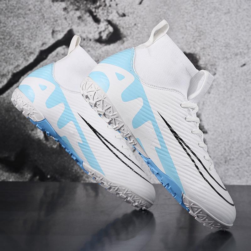 2025 new high-top football shoes AG long nails TF broken nails youth men's and women's shoes training competition sports shoes