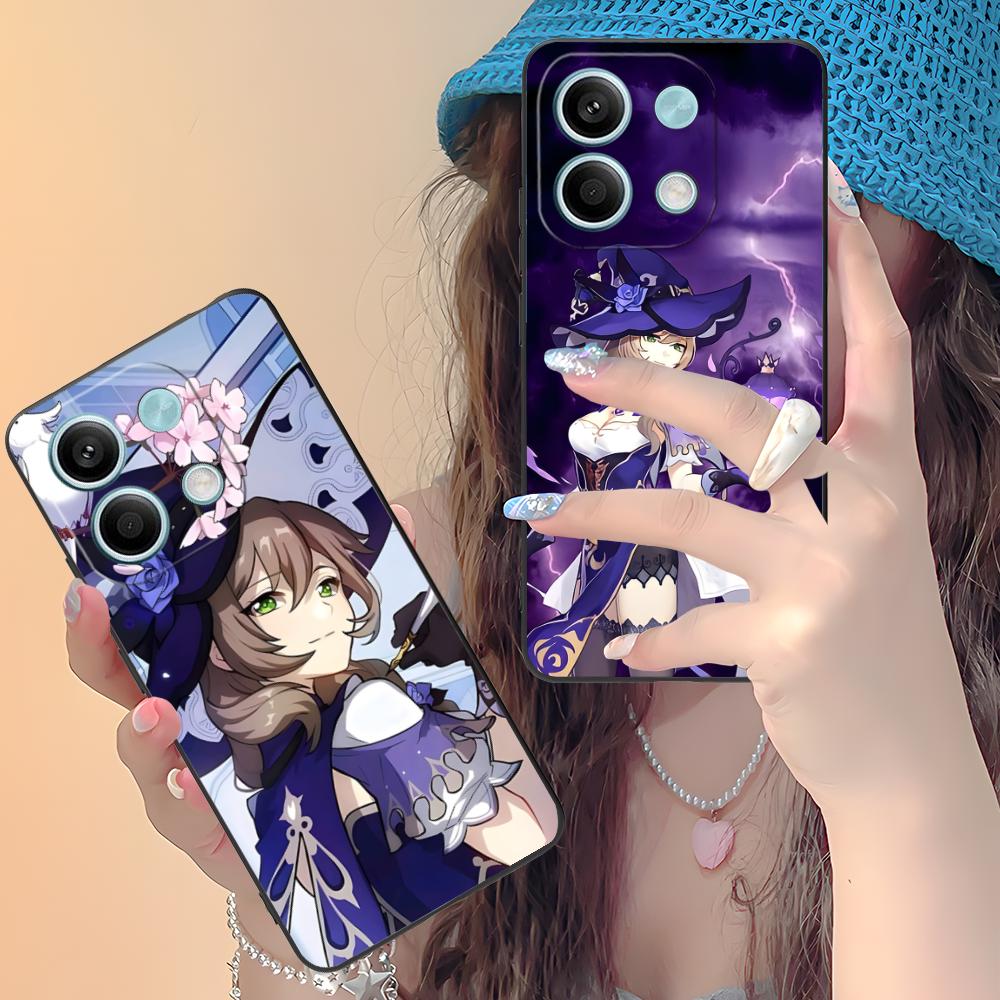 Game GI Lisa Mobile Phone Case for Xiaomi Redmi 15 14 13 12 A5 3 2 1 C Plus 4G 5G Colorful Printing Cover Cover Luxury Pretty