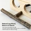 Multifunktionaler Holz-Papageienständer Holz-Vogelstangenständer Spielständer Papageienspielzeug für die Anreicherung von Vögeln