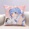 HHololive Usada Pekora  Doublesided print Pillow Case for Sofa Living Room Home office Decor Protective Cover