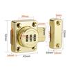 Password Rotate Bolt Latch 3 Digit Combination Home Security Latch Gate Latches Door Keyless Lock Twist Rotating Barrel Locks
