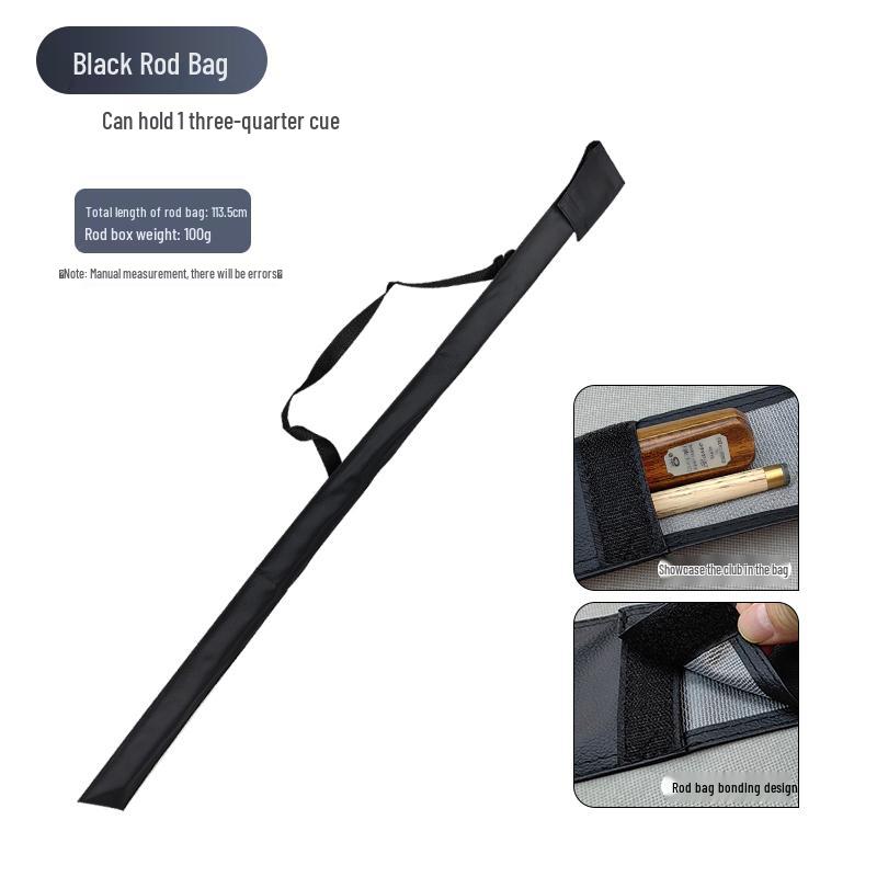 Three-Quarter Portable Billiard Cue Sleeve & Bag for Nine-ball & Big-head Cues