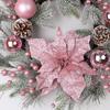 Artificial Xmas Decor Flower and Pine Needles Artificial Xmas Hanging Decor for Home
