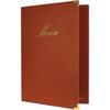 Protège menu classique a4 rouge