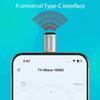 Pocket Sized Ultrared Remote Adapter Transmitter For Phone With Type C Port To Operate Home Appliances Via Dedicated App