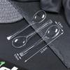Individually Packaged Transparent Disposable Tasting Spoons for Ice Cream, Yogurt, and Pudding
