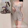 Pajamas summer Korean version simple casual cute suspender two-piece set casual comfortable shorts sexy
