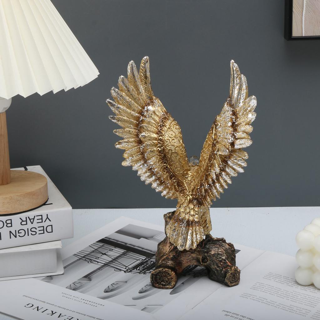 1pc, American Style Eagle Wings Exhibition EagleDecoration Resin Crafts, Grand Exhibition OpeningHousewarming Gifts, Home Furnis